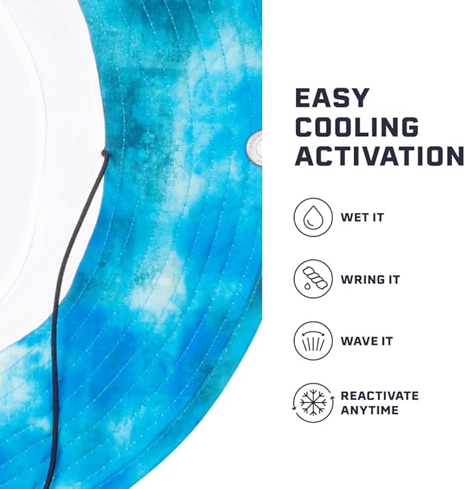 MISSION Cooling Bucket Hat - Unisex Wide-Brim Hat for Men & Women - Lightweight, Foldable & Durable - Cools Up to 2 Hours