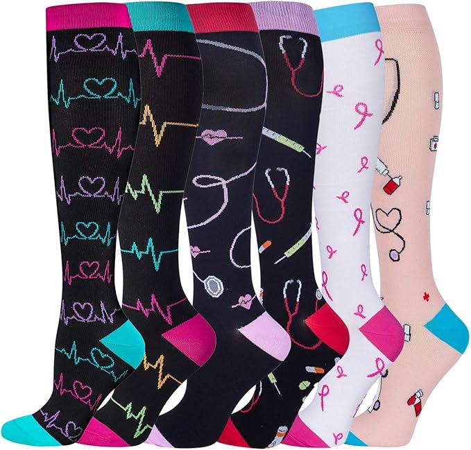 LEVSOX Compression Socks Women and Men, 20-30mmHg, Best for Nurses, Travel, Pregnancy