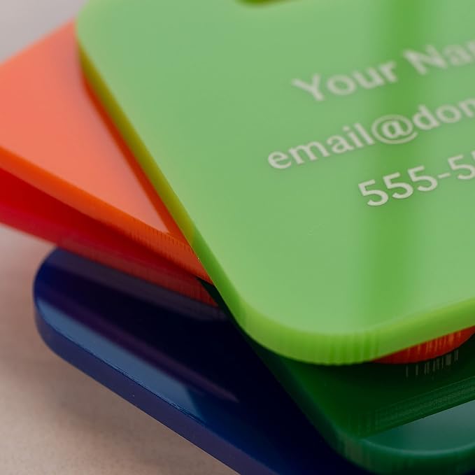 Custom Luggage Tags (3 or 6 Pack) - Personalized Unique Suitcase & Backpack Travel, Durable, Waterproof & Heavy Duty (Dark Green)