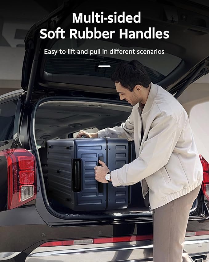 Luggage Sets 2 Pieces, 20 Inch Carry On Luggage and 29 Inch Checked Luggage with Spinner Wheels, Lightweight ABS+PC Hardshell Trunk Suitcases with Aluminum Frame, Top Opening (Blue, 20/29)