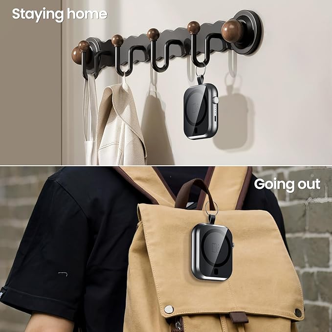 Magnetic Power Bank 10000mAh with Detachable Lanyard-3-in-1 Magnetic Wireless Charger,22.5W PD Fast Charging,Compact Portable Battery Pack for iPhone 16/15/14/13/12,Apple Watch & AirPods