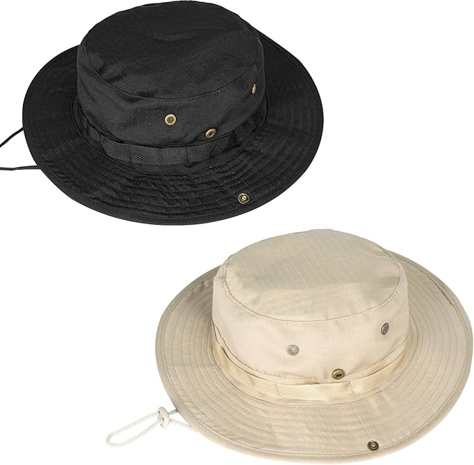 Sun Hats for Men Women Boonie Hat UPF 50+ Bucket Hat Wide Brim UV Protection Fishing Hiking Safari Outdoor Hats
