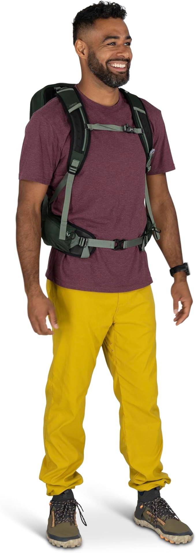 Osprey Talon 22L Men's Lightweight Hiking Backpack - Small Daypack for Travel & Camping, Green Canopy/Pine Leaf