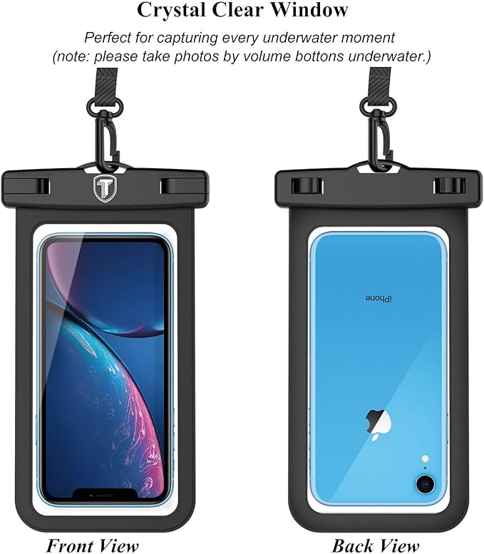 Njjex Waterproof Phone Pouch [2 Pack] Waterproof Phone Case Cellphone Dry Bag For Samsung Galaxy Note 20 Ultra S25 Ultra S24 S23 S22 S21+ S20 S10 A14 A15 A35 A16 5G iPhone 16 Pro Max 15 14 13 12 11 Xr