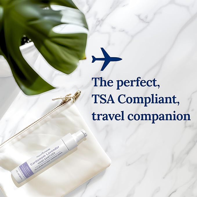 Cardamom Lavender Lotion Hand Sanitizer | Travel Size | Moisturizing Hand Lotion | Made with Aloe Vera & Essential Oils | Rich in Vitamin E | Cleanse & Moisturize | Scented Hand Sanitizer | 3-Pack