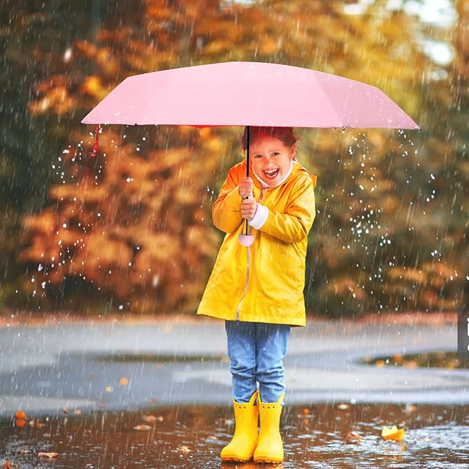 Compact Travel Umbrella, Small Pocket Mini Umbrella for Purse Wallet, UV Sun Rain Umbrellas for Backpack, Portable Folding Umbrellas for Women Kids