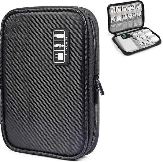 Luxtude Cord Organizer Travel, Cable Organizer Bag, Portable Electronics Organizer, Travel Essentials for Cord Storage/Charger Storage/Cable Storage