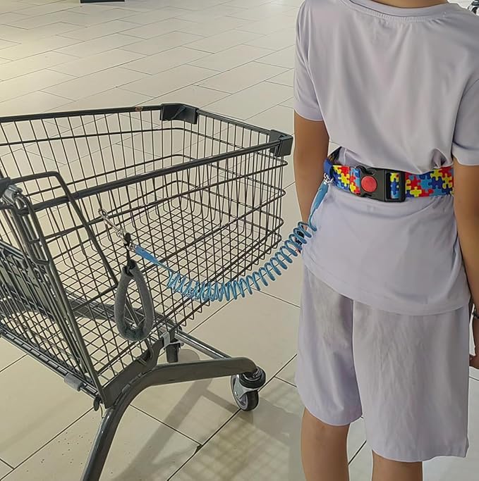 Upgraded Child Waist Harness for Kids with Autism,Special Needs,ADHD,Older Children Ages 3-12,Adjustable Waist Tether for Hands-Free Safety Walking,Walking Harness with Grab Handle Keeps Kids Safe