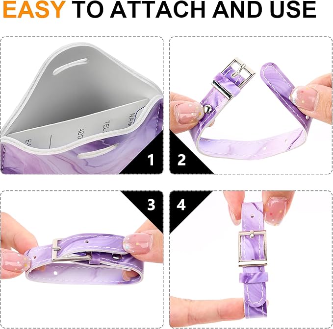 4 Pack Luggage Tag for Suitcases TSA Approved, Leather Suitcase Tags Identifiers, Cute Bag Name Travel Tags ID Labels for Women Men Cruise Airport Luggage Travel Essentials by Sodsay