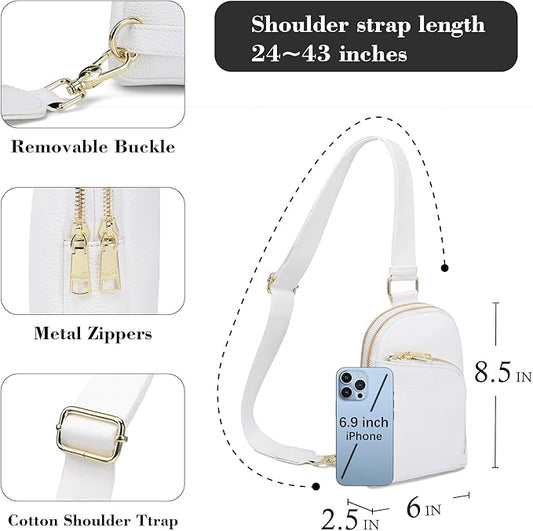 INICAT RFID Blocking Sling Bag Anti Theft Crossbody Bags Women Valentine's Day Gifts Travel Purses Vegan Leather