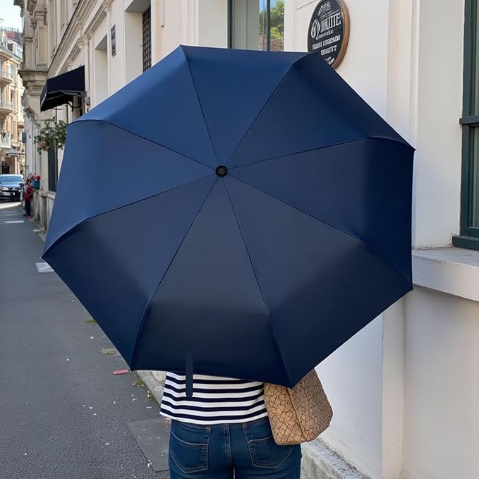 MRTLLOA 42/49 Inch Compact Windproof Travel Umbrella for Rain, Lightweight, Portable, Automatic, Strong, Waterproof Folding Umbrellas for Women, Men and Teenagers