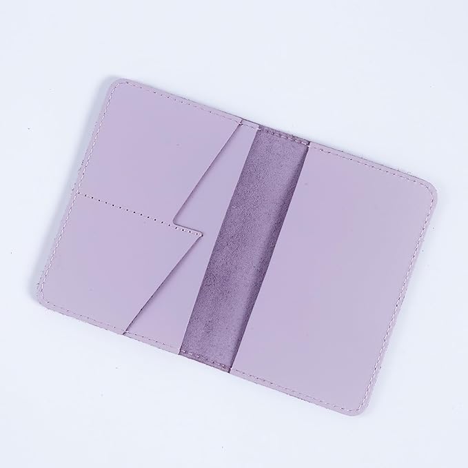 INCARNE Passport Cover - Travel Passport Wallet - Leather Passport Holder for Men Women Family with Card Slots & Note Compartmen - Sleeve Protector - Genuine Leather - Classic Fuchsia