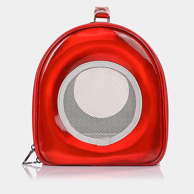 Transparent Capsule Pet Handbag Large Capacity Cat Dog Carrier Two Side Ventilation Holes Portable Travel Carrier for Cats Dogs Lightweight Durable Acrylic Polyester Material