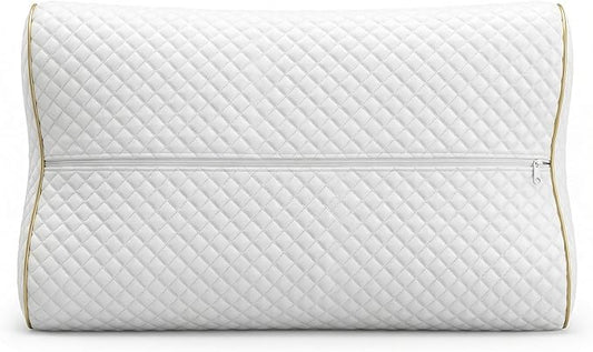 2-Pack Travel Memory Foam Pillow, Camping, Cervical for Pain, Contour, Pillow for Neck and Shoulder, Neck