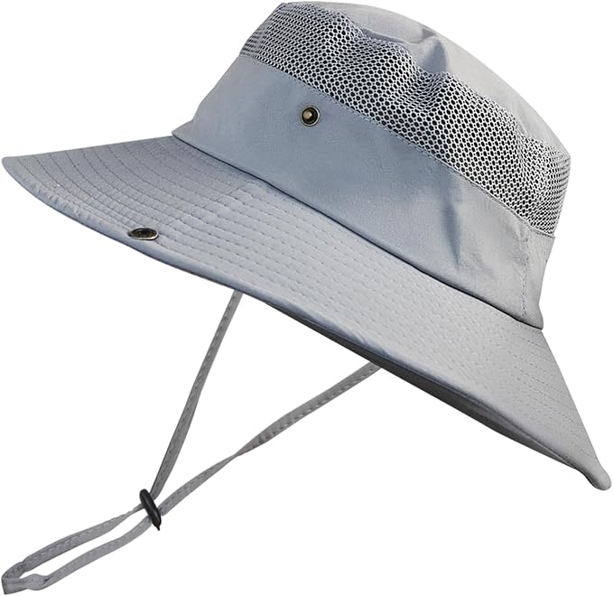 NPQQUAN Sun Hats for Men Women with Neck Flap UPF 50+ UV Protection Wide Brim Bucket Hat Safari Hiking Fishing Hats