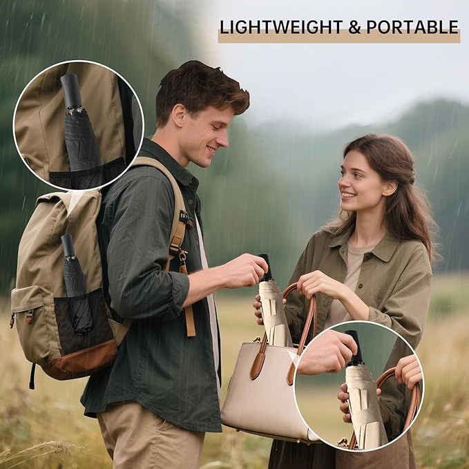 Compact Travel Umbrella, Small Pocket Mini Umbrella for Purse Wallet, UV Sun Rain Umbrellas for Backpack, Portable Folding Umbrellas for Women Kids