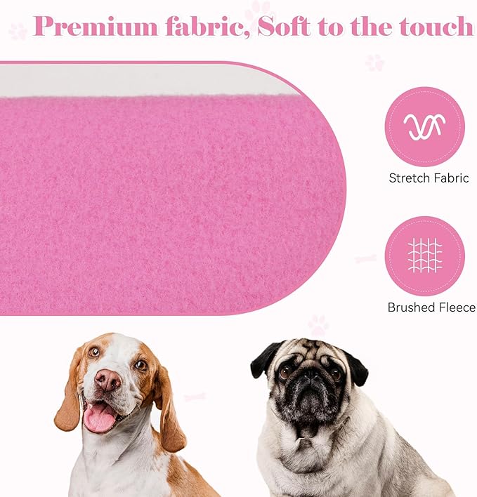 Dog Hoodie Dog Sweaters for Large Dogs Sweater Solid Soft Brushed Fleece Pet Clothes Pet Hoodie Sweatshirt with Pocket(Pink-XXL)