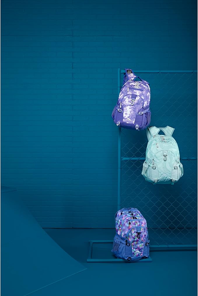 High Sierra Loop-Backpack, Travel, or Work Bookbag with tablet-sleeve, Marble, One Size