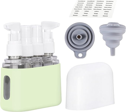 Bpluma Travel Bottles, Leak Proof Containers For Toiletries TSA Approved Airplane Accessories Kits For Liquid With Labels