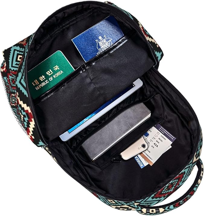 Native American Backpack for Men Women,Casual Travel Hiking Camping Backpacks Lightweight Bookbag