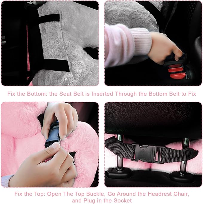 Travel Pillow, Travel Pillow for Kids, Sleeper Hold Pillow Travel, Removable U-Shaped Pillow for Adults and Children to Support Head and Body in The Back Seat of Long Car Trips (1 Pillow)