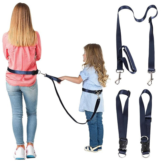 Secure Waist Leash Harness for Kids with Autism, Hands Free Walking Harness with Adjustable Tether and Handle, Keep Autistic Special Needs ADHD Children Safe and Close in Public, Child Elopement Leash