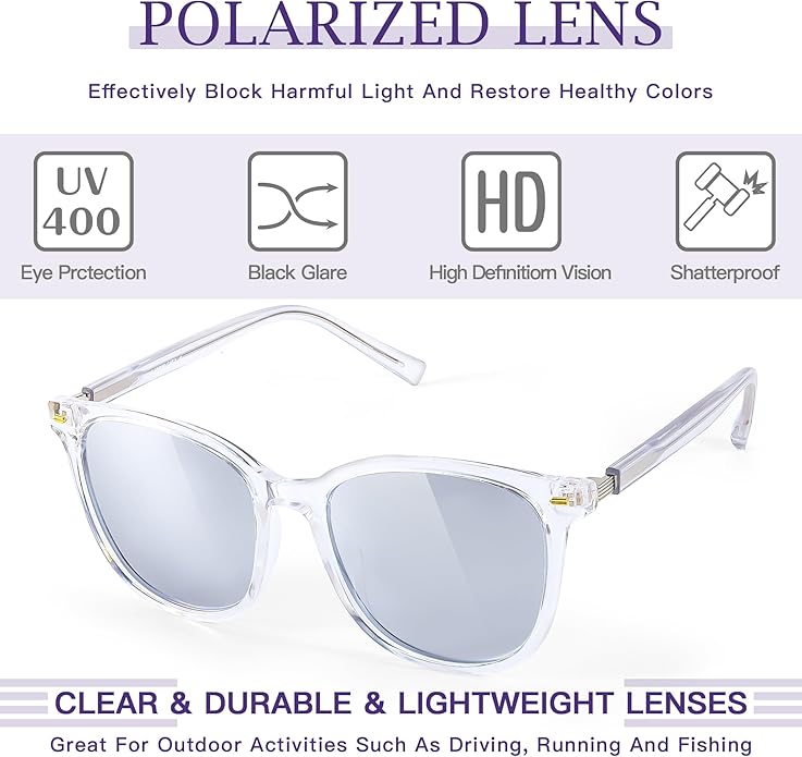SIPHEW Oversized Square Sunglasses for Women|Lightweight Fashion Sunglasses 100% UV400 Protection|Trendy Mirrored Shade