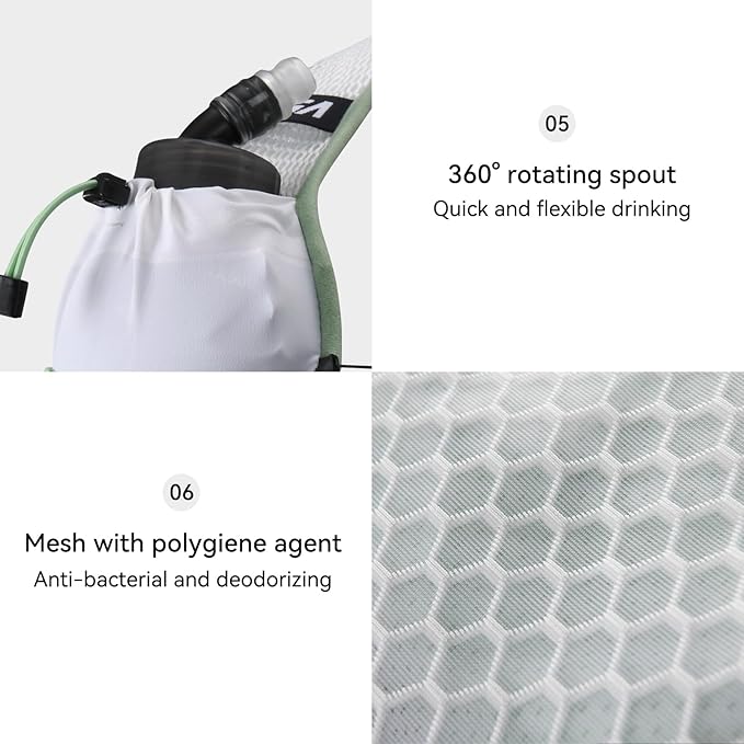 KAILAS FUGA AIR 8 Ⅳ Running Hydration Vest Hydration Pack Lightweight with Two TPU Water Bladders for Women Men Trail Cycling Hiking