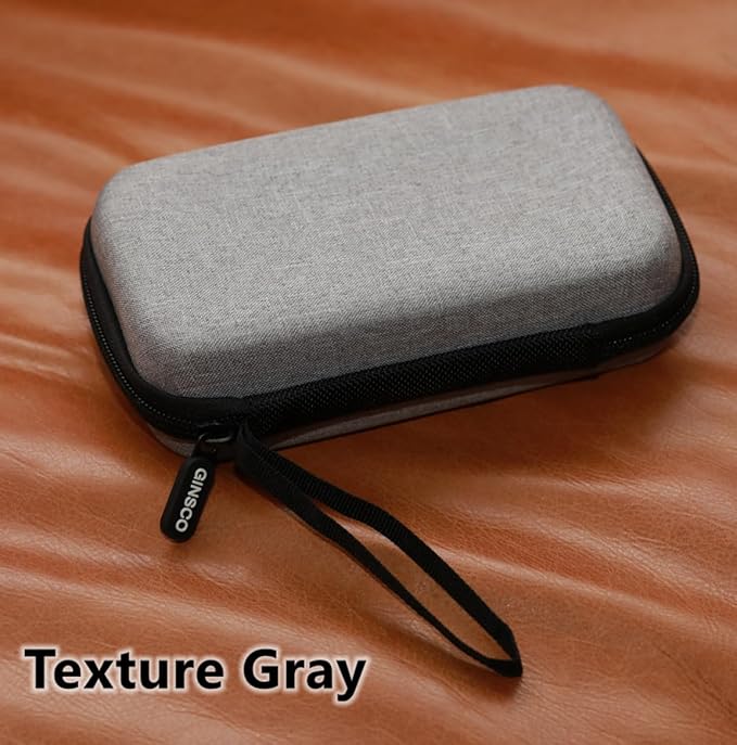 Ginsco Hard Shell Protection Case Electronic Accessories Organizer Pouch for MacBook Air/pro Adapter Chargers Cables Power Bank, for Sandisk Portable SSD Flash Disk SD Card,Compact Travel Tech Case