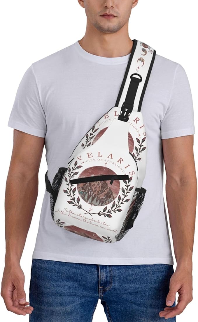 Velaris City Of Starlight Crossbody Bag Trendy Sling Bag Bakpack Casual Chest Bags Daypack For Hiking Walking Travel Running(2)