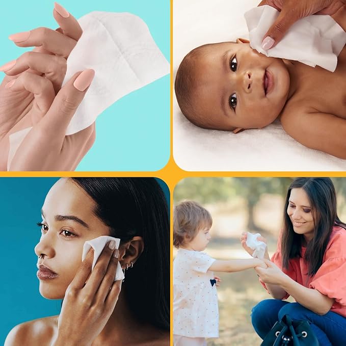 Hand Pop Lemon Scented Wipes - 10 Pack of Travel Size Wet Towelettes, Alcohol-Free, Wipes for Skin Hydration, Convenient, Eco-Friendly, Refreshing, Fits in Gym Bag, Purse, Pocket, or Luggage