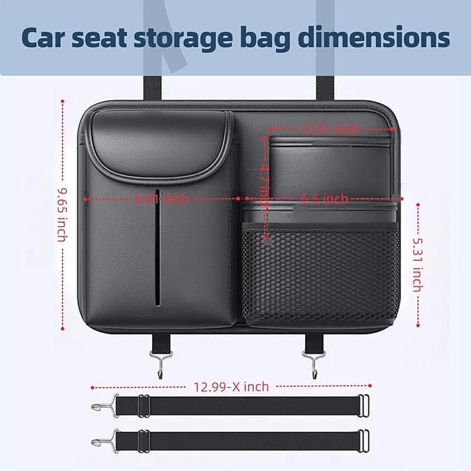 Backseat car organizer Backseat organizer Car seat back storage Backrest storage bag for car Car organizer Car accessories
