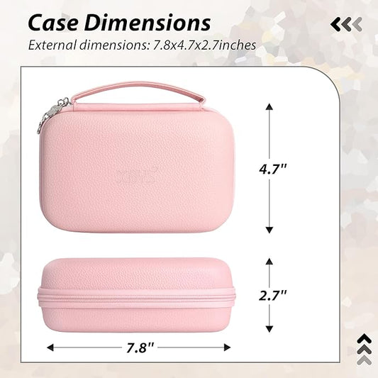 Charger Case for Macbook, Portable Tech Electronic Organizer Bag,Travel Storage Pouch for Laptop Accessories, MacBook Power Adapter, Charging Cords, USB Drives, Power Bank (Pink, XL)