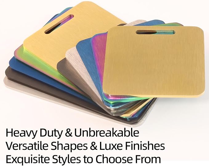 Sturdy and Durable Personalized Luggage Tags for Suitcases,Cruise Essentials Travel Tags for Luggage,Travel Bag Labels,Travel Essentials Heavy-Duty Stainless Steel Gold Square Suitcases Tags