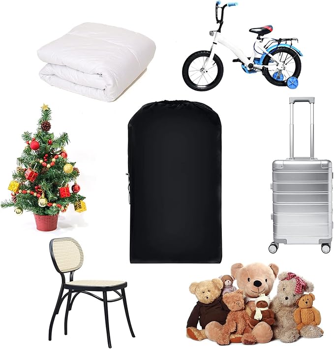 Nuanchu 1 Pcs 40 x 60 Extra Large Laundry Bag Giant Storage Laundry Reusable Multipurpose Bag for Damp Proof Luggage Suitcase Clothes Comforters Furniture Blankets Cover