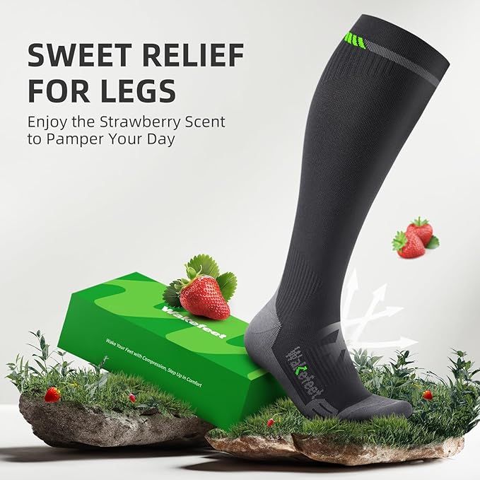 Medical Compression Socks Men Women 3 Pairs, Compression Stockings 20-30mmHg for Relieving, Recovery