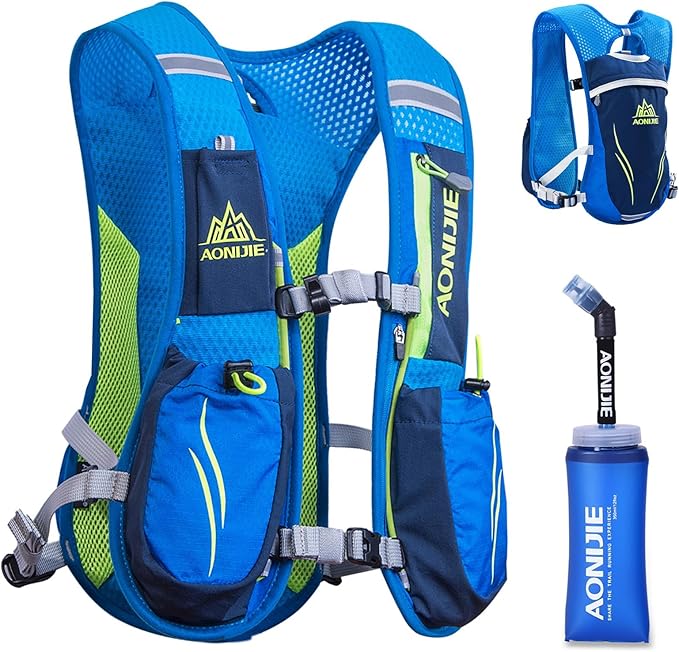 Azarxis Running Water Bottles Flask BPA Free Leakproof Hydration Vest Packs Waist Belt Replacement for Triathlon Marathon Hiking Cycling Climbing Runner