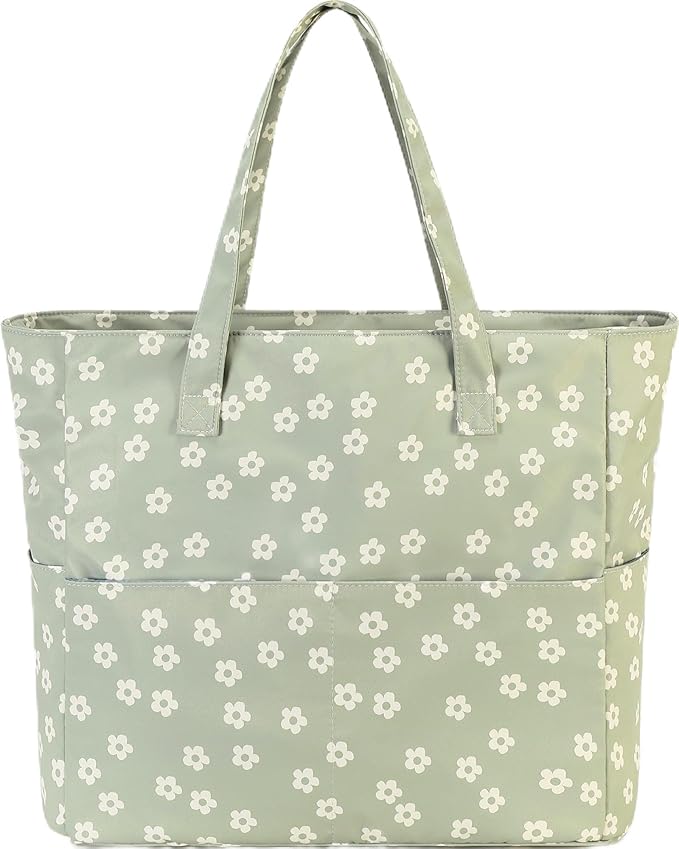 Bluboon Waterproof Beach Tote Pool Bags for Women Ladies Extra Large Carry On Bag With Wet Compartment for Weekender Travel