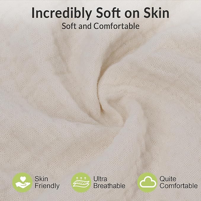 Toddler Pillowcases for 13"x18" Pillow 2 Pack, Muslin Small Toddler Baby Kids Travel Pillow Covers for Boys Girls with Envelope Closure (White, 13 x 18 Inch)