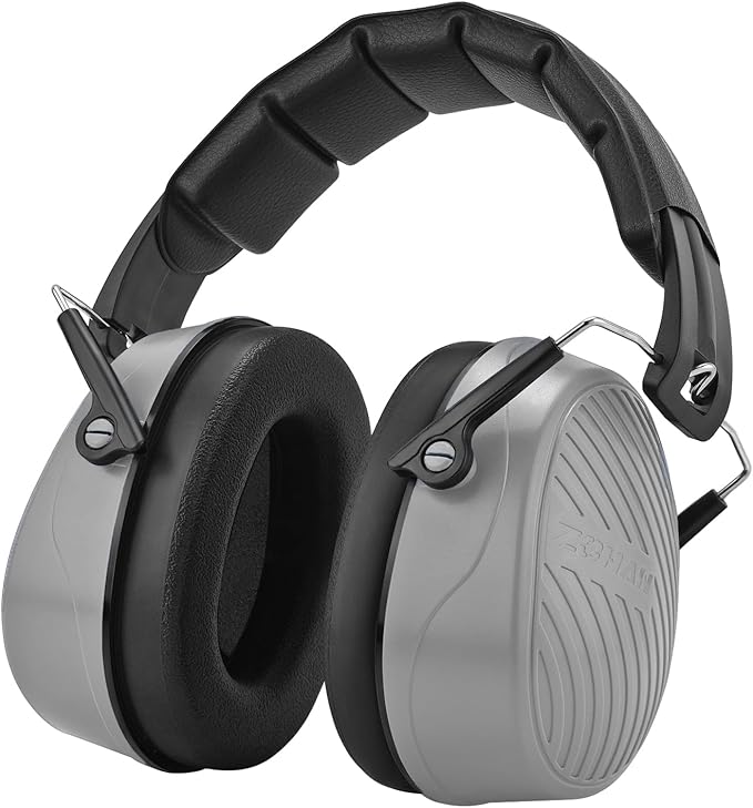 ZOHAN 019 Noise Cancelling Headphones for Adult - NRR 28dB Hearing Protection Ear Muffs for Working, Shooting, Mowing, Autism, Construction