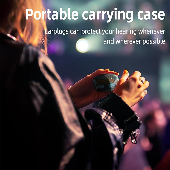 LYSIAN High-Fidelity Concert Ear Plugs – Reusable Musicians Earplugs for Noise Reduction. Perfect for Raves, Festivals, Drummer, DJs, Motorcycle. SNR 18dB 2 Pairs (L+S)–Clear Sound, Comfortable Fit.