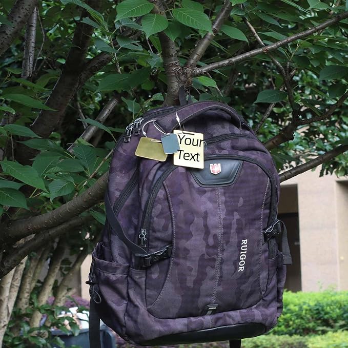 Sturdy and Durable Personalized Luggage Tags for Suitcases,Cruise Essentials Travel Tags for Luggage,Travel Bag Labels,Heavy-Duty Stainless Steel Silver Vertical Suitcases Tags