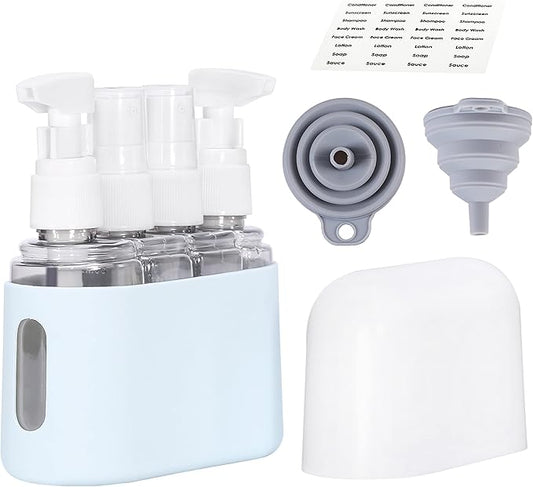 Bpluma Travel Bottles, Leak Proof Containers For Toiletries TSA Approved Airplane Accessories Kits For Liquid With Labels