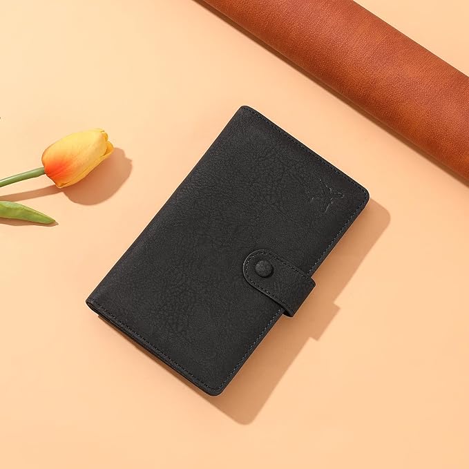 RFID Blocking Passport Wallet Cover Case Travel Document Organizer for Women and Men,Travel Wallet for Credit Card