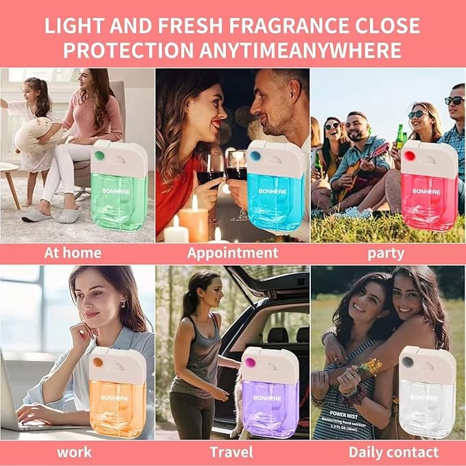 PeppyHands Hand Sanitizer, Hand Sanitizer Spray, Hydrating Spray for Hand, Portable Sanitizer spray Set ﻿for Travel Size, 500-Sprays Each Multi-Flavor (Vanilla)