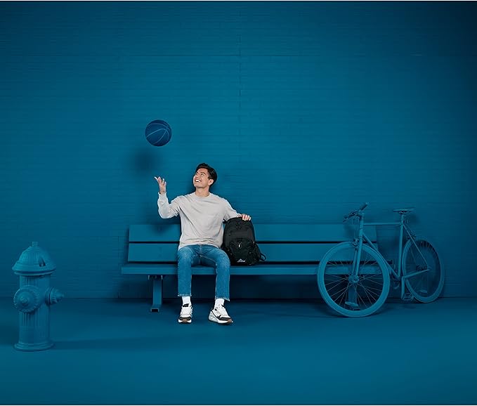 High Sierra Loop Backpack, Travel, or Work Bookbag with tablet sleeve, One Size, Black