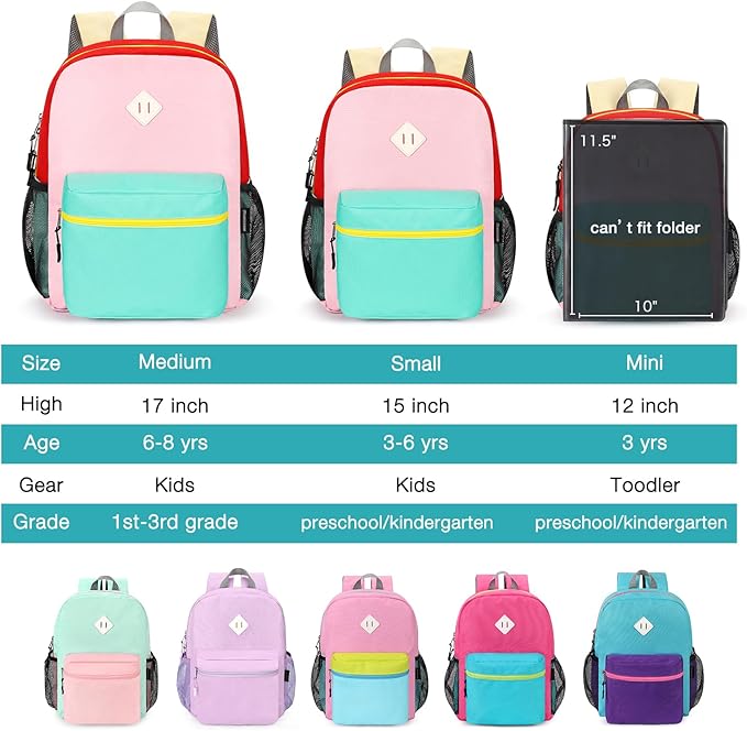 STEAMEDBUN Kids Backpack for Girls,Kindergarten Backpack for Toddler Girls Age 3-6
