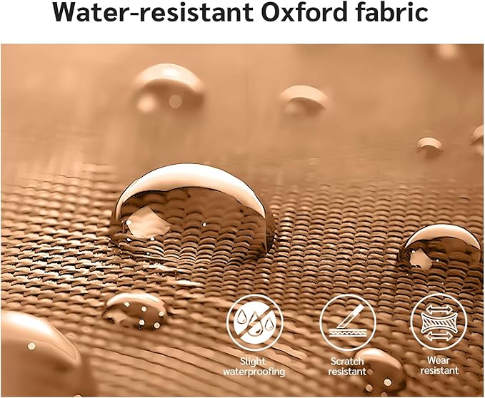 110L/140L Expandable Soft-Sided Foldable Duffle Bag with 2 Rubber Wheels,Packable 32” Rolling Carry-On with Multi-Pockets & Compartments,Coffee