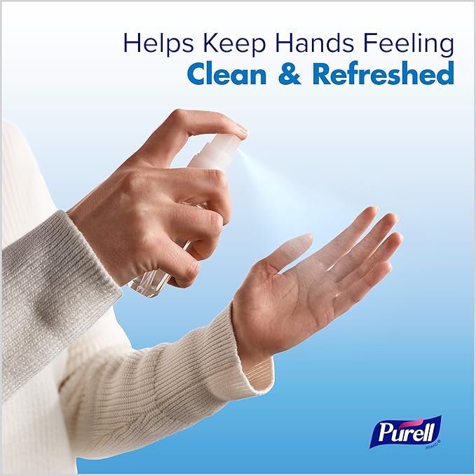 PURELL Advanced Hand Sanitizer Spray, Unscented, 2 fl oz Travel-Size Spray Bottle (Pack of 6) – 2023-04-EC