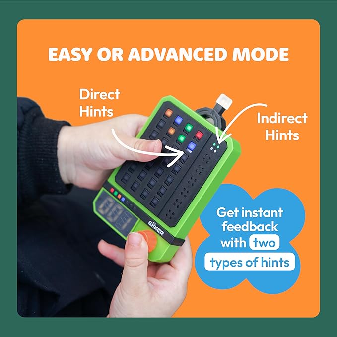GiiKER Super Decoder, 600-Level Code-Breaking Puzzle Game for 1-2 Players, Handheld Games for Kids and Adults, Birthday Gift for Boys and Girls, Travel Games for Road Trip